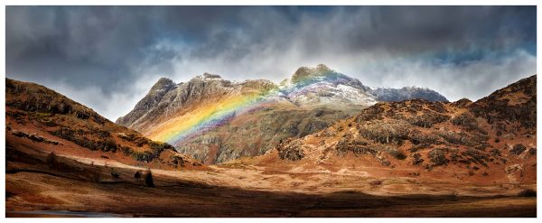 Langdale Pikes Rainbow - Print
