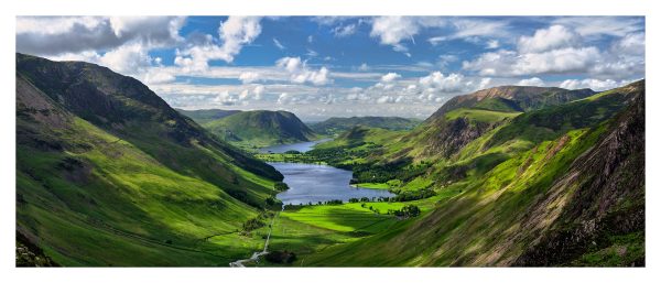 Buttermere and Crummock From Green Crag - Print