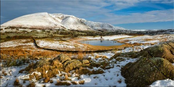 Snowy Tewet Tarn - Canvas