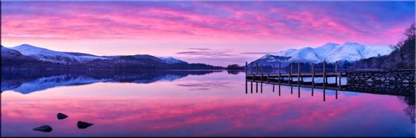 Deep Purple Derwent Water - Canvas