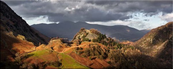 Castle Crag Autumn Sunshine - Canvas
