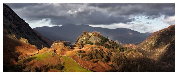 Castle Crag Autumn Sunshine - Print