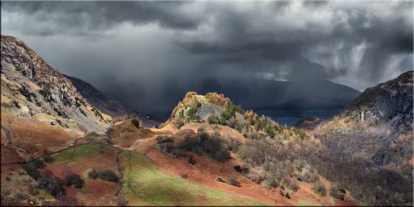 Castle Crag Spring Showers - Canvas
