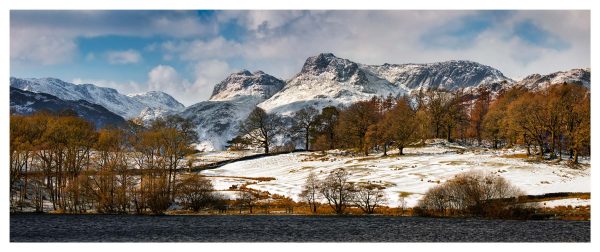 Loughrigg Tarn Winter View - Print