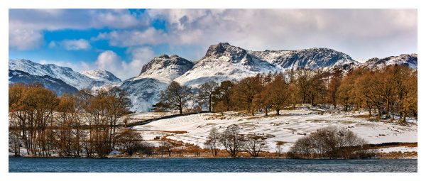 Loughrigg Tarn Winter View - Glossy Print