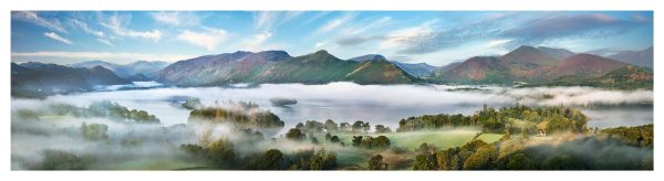 Derwent Water Summer Mists Panorama - Print