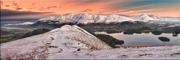 Cat Bells Snowy Dawn - Canvas