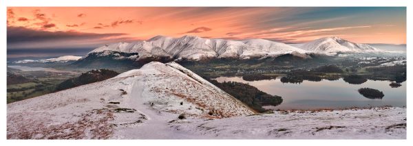 Cat Bells Snowy Dawn - Print