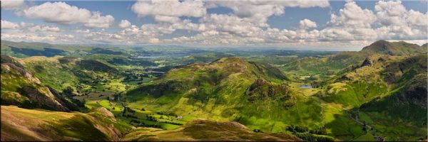 Langdale Summer Greens - Canvas