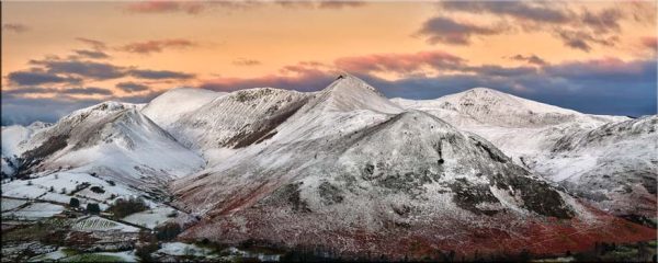 Causey Pike Winters Dawn - Canvas