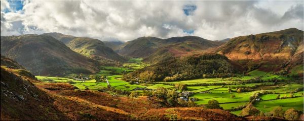 Light on the Fields and Fells of Borrowdale - Canvas