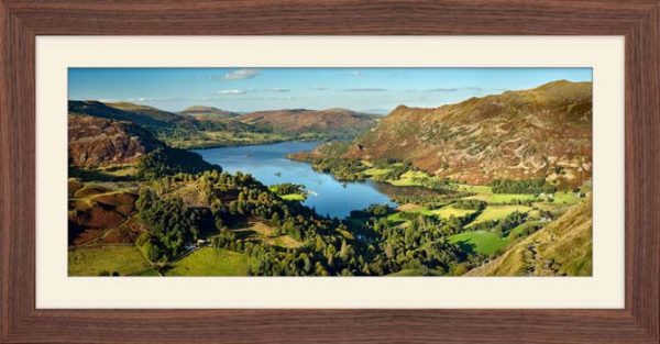 Ullswater Calm Summer Evening framed print with Mount