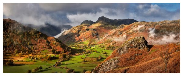 Autumn Sunshine Over Great Langdale - Print