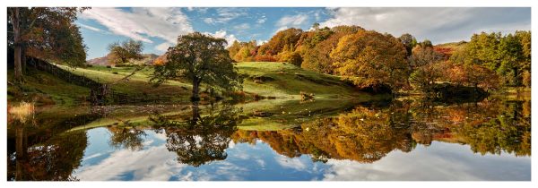 Loughrigg Tarn Autumn Reflections - Print