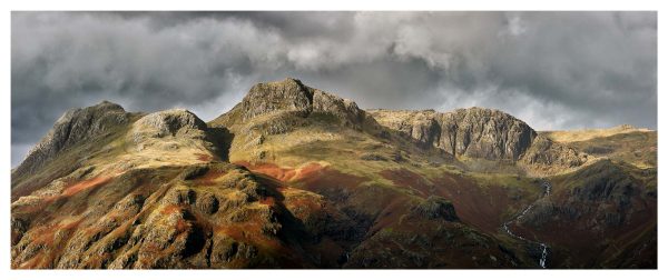 Stormy Light on the Langdale Pikes - Print