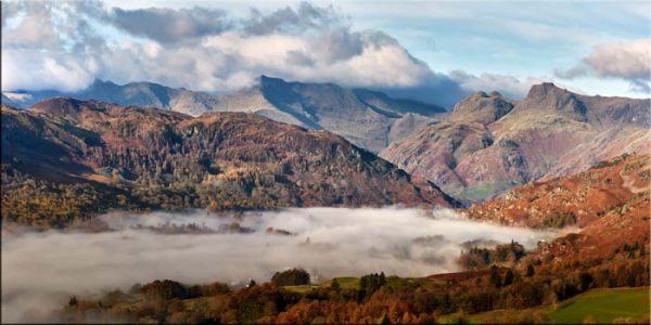 Great Langdale Mountains and Mists - Canvas