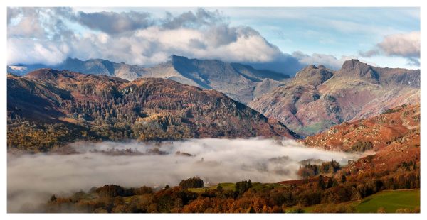 Great Langdale Mountains and Mists - Print