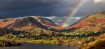 Grasmere and Rydal - Mugs - Rainbow Over Grasmere Village