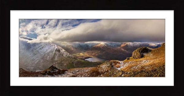 Snowy Peaks Around Brothers Water