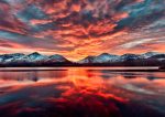 Derwent Water - Red Skies Over Derwent Water