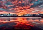 Derwent Water - Cards - Red Skies Over Derwent Water