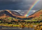 Grasmere - Cards - Rainbow Over Grasmere Village