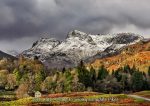 Langdale - Cards - Elterwater Village to Snowy Langdale Pikes