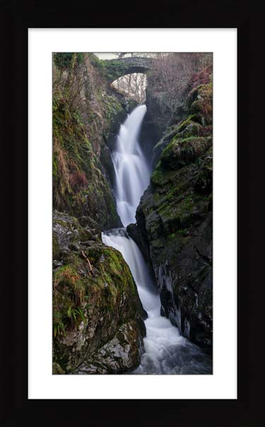 The Aira Force Gorge framed print with Mount