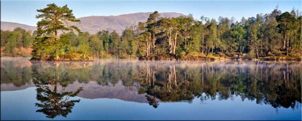Tarn Hows Misty Reflections - Canvas