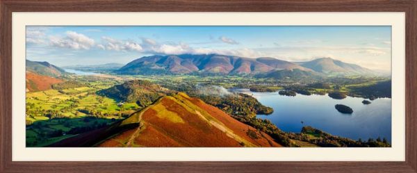 Newlands Cat Bells Derwent Water framed print with Mount