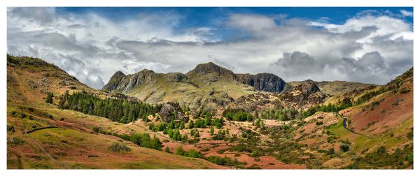 The Langdale Pikes in Spring - Print