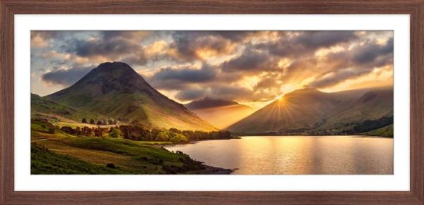 Wastwater Sunrise framed print with Mount