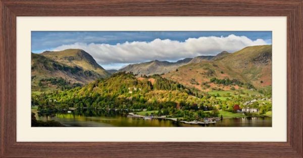 Ullswater Spring Morning framed print with Mount