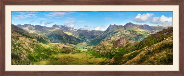 Langdale Fells in Summer - Framed