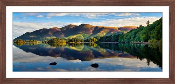 Derwent Water Summer Serenity framed print with Mount