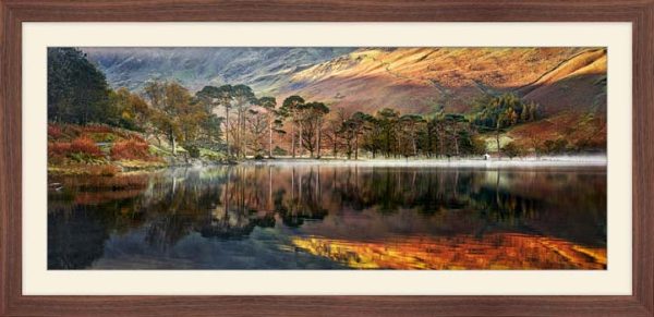 Golden Buttermere  framed print with Mount