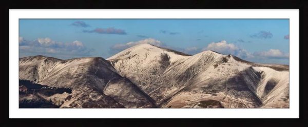 Snow Covered Skiddaw - Framed