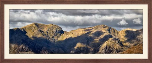 Sunlight on the Scafells - Framed