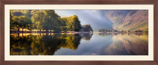 Hazy Days at Buttermere framed print with Mount
