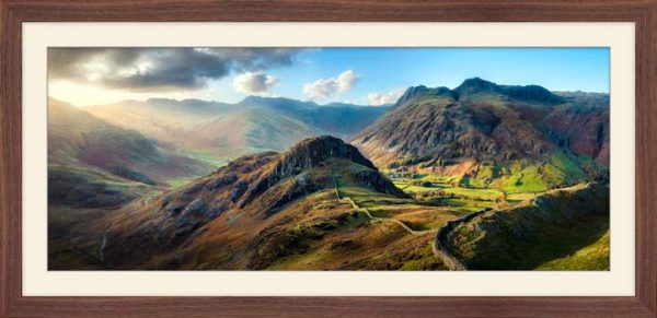 Langdale Golden Light - Framed