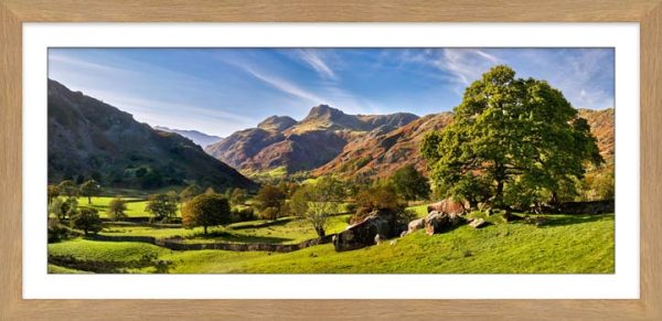 Summer in Great Langdale  framed print with Mount