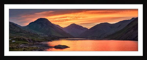 Wastwater Golden Dawn framed print with Mount