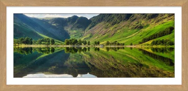 The Buttermere Cottage framed print with Mount