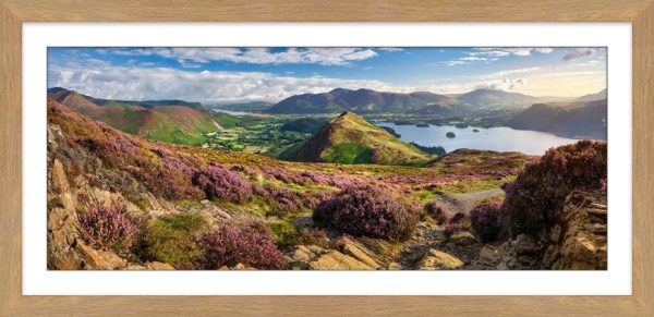 Summer Colours of Maiden Moor framed print with Mount