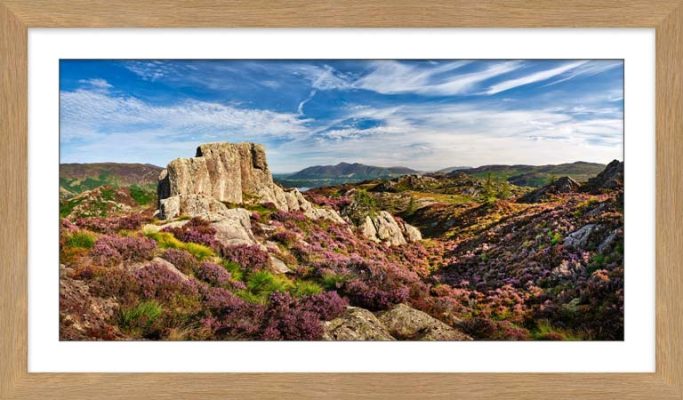 Jopplety How Rocks and Heather - Framed
