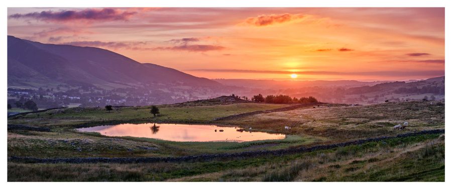 Dawn Skies Over Tewet Tarn - Print