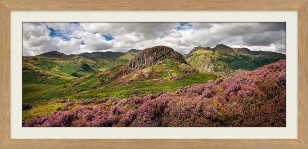 Over the Heather to Side Pike framed print with Mount