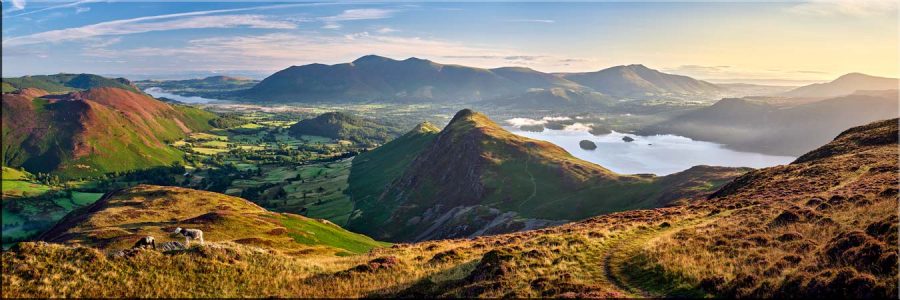 Morning Light on the Cat Bells Ridge - Canvas
