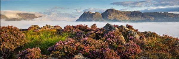 Langdale Peaks Above the Clouds - Canvas