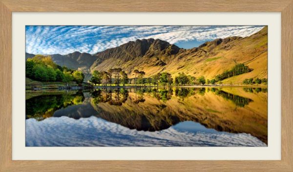 Buttermere Skies framed print with Mount